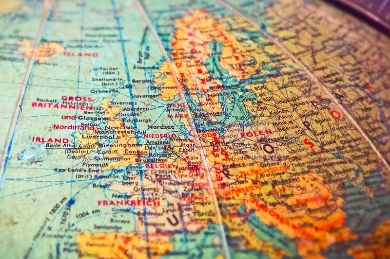 World Map Connections